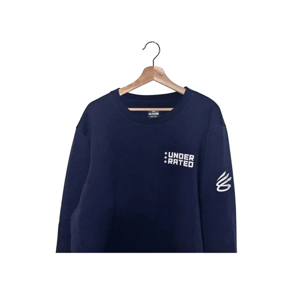 Steph Curry Underrated Golf Crewneck Sweatshirt Blue 2XL NWOT Rare Player Gift
